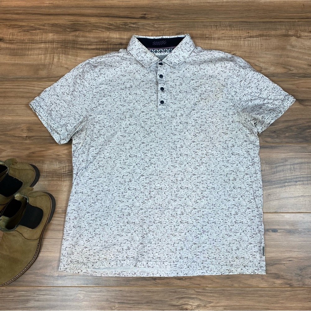 Ted Baker London Short‎ Sleeve Textured Polo Shirt Men's L
